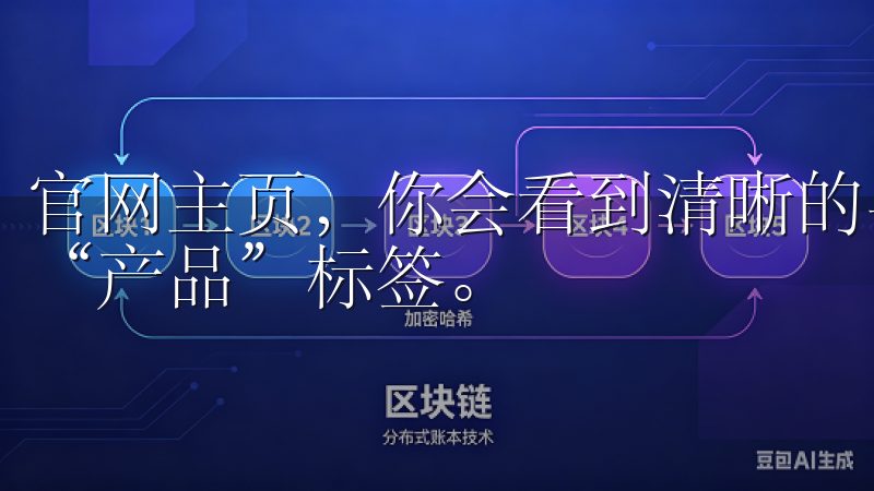 官网主页，你会看到清晰的导航选项，通常会有一个“下载”或“产品”标签。